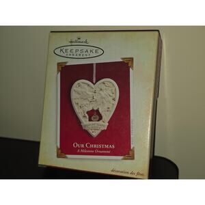 Hallmark Our Christmas -‎ A milestone Christmas Tree Ornament 2005 Box Included